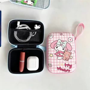 Hoạt Hình Dễ Thương Giai Điệu Túi Đựng Mỹ Phẩm Túi Du Lịch Trang Điểm Son Môi Hộp Tampon Túi Khăn Ăn Miếng Lót Túi Bảo Quản