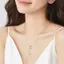 Vòng cổ bạc hình bướm "Aqua Bliss" FANCIME