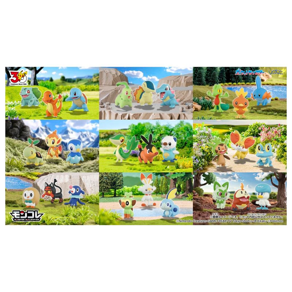 TAKARA TOMY Pokémon 30th Anniversary Moncolle Starter 3-Figure SetDirect From Japan