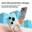 YJD Ốp Lưng Cho Huawei Pura 90 Pro Max Cát Ánh Sáng Từ Hút Vòng Kép Trục Xoay Giá Đỡ TPU Chống Rơi Điện Thoại