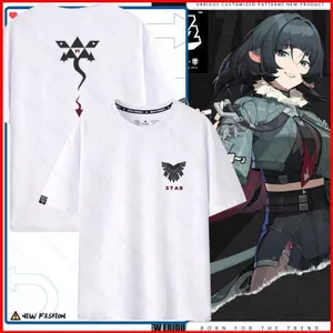 YB1 Zenless Zone Zero Jane Doe Cosplay vải 3D mùa hè Áo thun Anime tay ngắn hàng đầu BY1