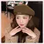 JRP Cotton Nữ Mũ Nồi Mùa Đông Mũ Vintage Pháp Kẻ Sọc Top Mũ Họa Sĩ Mũ Thu Đông Phố Hình Bát Giác Mũ Nồi JRP