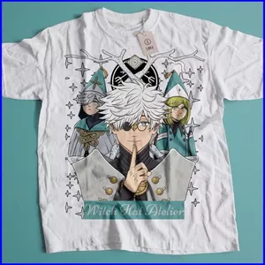 GN Mũ Phù Thủy Kì Dị Anime cotton Áo Thun Vintage Giả Tưởng Manga Tee Retro Tay Ngắn top NG