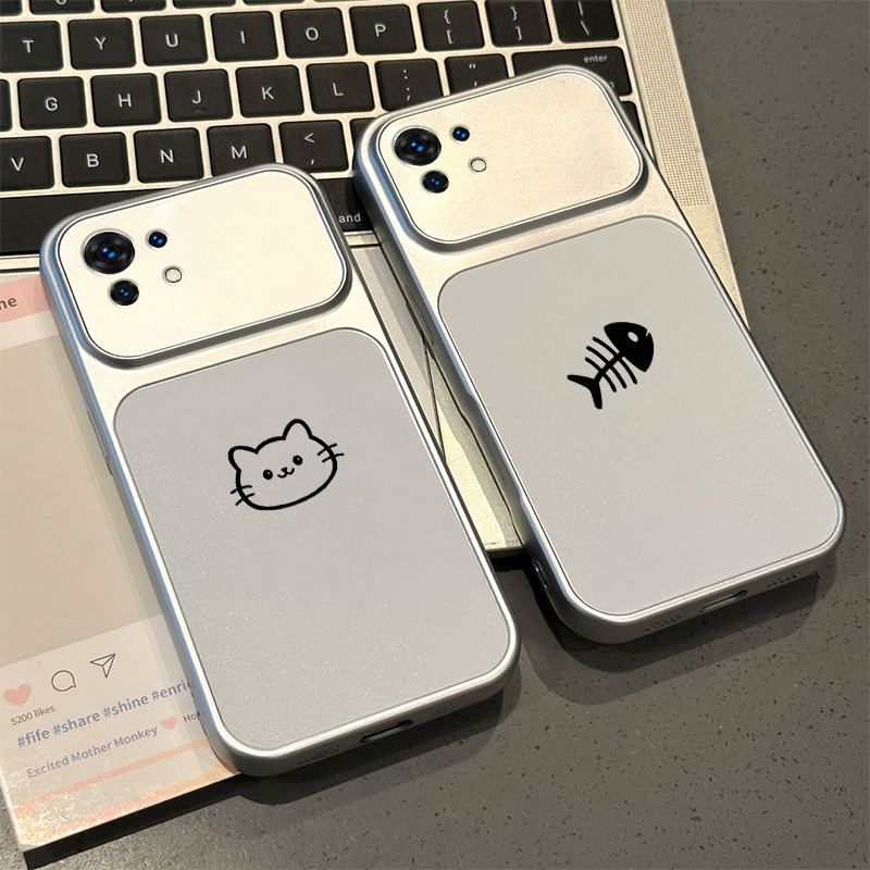 Ốp Lưng PBZZ Cho Xiaomi mi 11 Lite Xiaomi 11 pro Xiaomi 11 Lite 5g ne Vỏ Điện Thoại Lo Âu Vỏ Mềm Chống Sốc Thiết Kế Mới Thẩm Mỹ Cặp Đôi Mèo Hoạt Hình Dễ Thương DSCYGT1