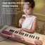 MỚI Năm Mới Màu Hồng Đồ Chơi Piano Cho Bé Gái 37 Phím Bàn Phím Điện Tử Di Động Có Micrô Sinh Nhật SKY