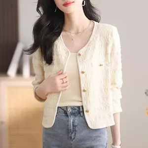 Áo khoác Cardigan cao cấp thời trang ngắn cho nữ
