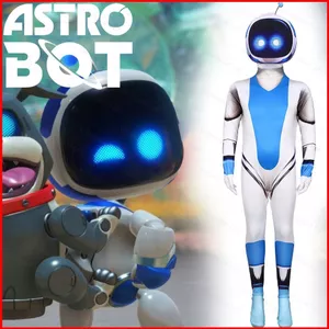YB1 Astro Bot bó sát áo liền quần đóng vai vải cosplay trang phục tiệc Halloween BY1