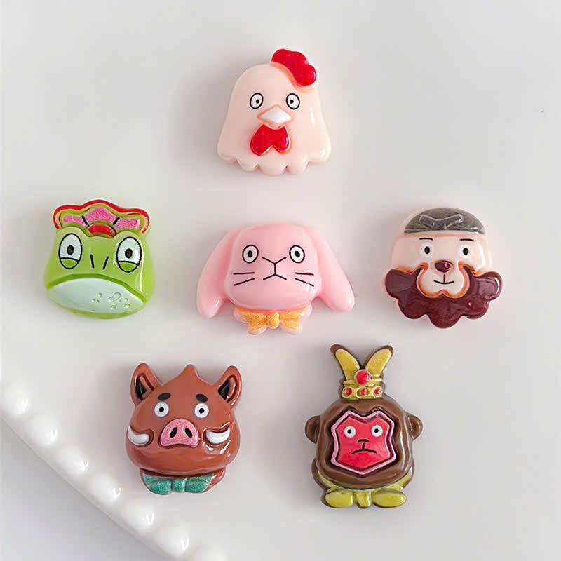 Set Charm Tiểu Yêu Quái Núi Lãng Lãng Chibi Kawaii Cao Cấp, Bộ 5 Linh Thú Huyền Bí Dễ Thương