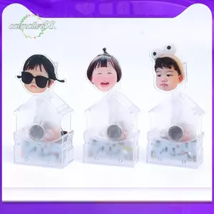 CATMALLER88 Mô hình đầu lắc, Giá đỡ Wobbler tự động Acrylic, Giá đỡ bảng hiệu hiển thị DIY chất lượng cao