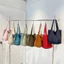 Túi vải Nylon màu trơn đơn giản Hàn Quốc dành cho nữ Dung tích lớn Túi Tote một vai thông thường Mua sắm Túi đi lại phù hợp