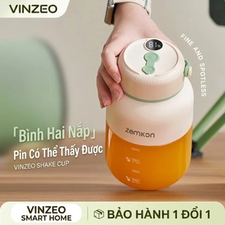 [Bảo hành 1 năm] Máy xay sinh tố VINZEO sử dụng công nghệ của Đức, sức chứa 1100ml-26 miếng Màn hình LED có thể nghiền bằng lưỡi siêu công suất