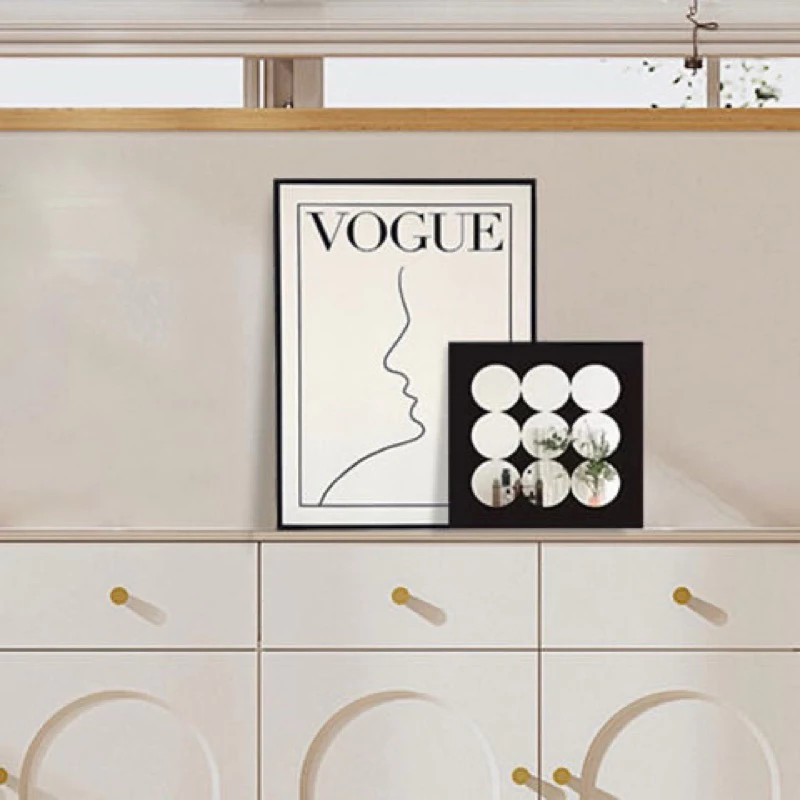 Bộ 2 Tranh Decor Vogue Đen Trắng–Để Bàn/Treo Tường,Gỗ Ép Chắc Chắn,Trang Trí Phòng Khách Phòng Ngủ