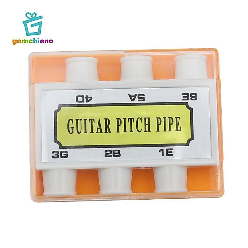 Di Động 6 Âm Guitar Tiêu Chuẩn Timbre Pitch Pipe Tuner Nhạc Cụ