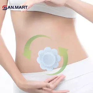 AN.MART 50 Cái / bộ Thay Thế Dầu thầu dầu dùng một lần Pa Tự dính Dán Rốn Stiers Miếng dán bảo vệ nút bụng chống thấm VN