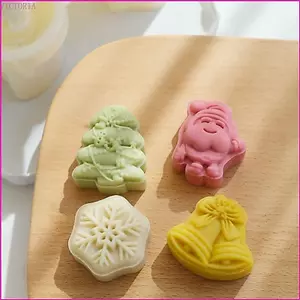 VIC Khuôn Bánh Trung Thu Tem Bánh Trung Thu Giáng Sinh Series Chất Liệu Nhựa Làm Bánh Tiện Ích