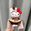 SY Sanrio Hello Kitty Plushie Pudding Cherry Dễ Thương Sang Trọng Cotton Túi Búp Bê Quyến Rũ