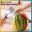 Máy thái dưa hấu bằng thép không gỉ BVY cho Cantaloupe Honeydew Melon Nhà bếp sáng tạo Máy cắt trái cây Qui Salad Prep Công cụ dự tiệc mùa hè.