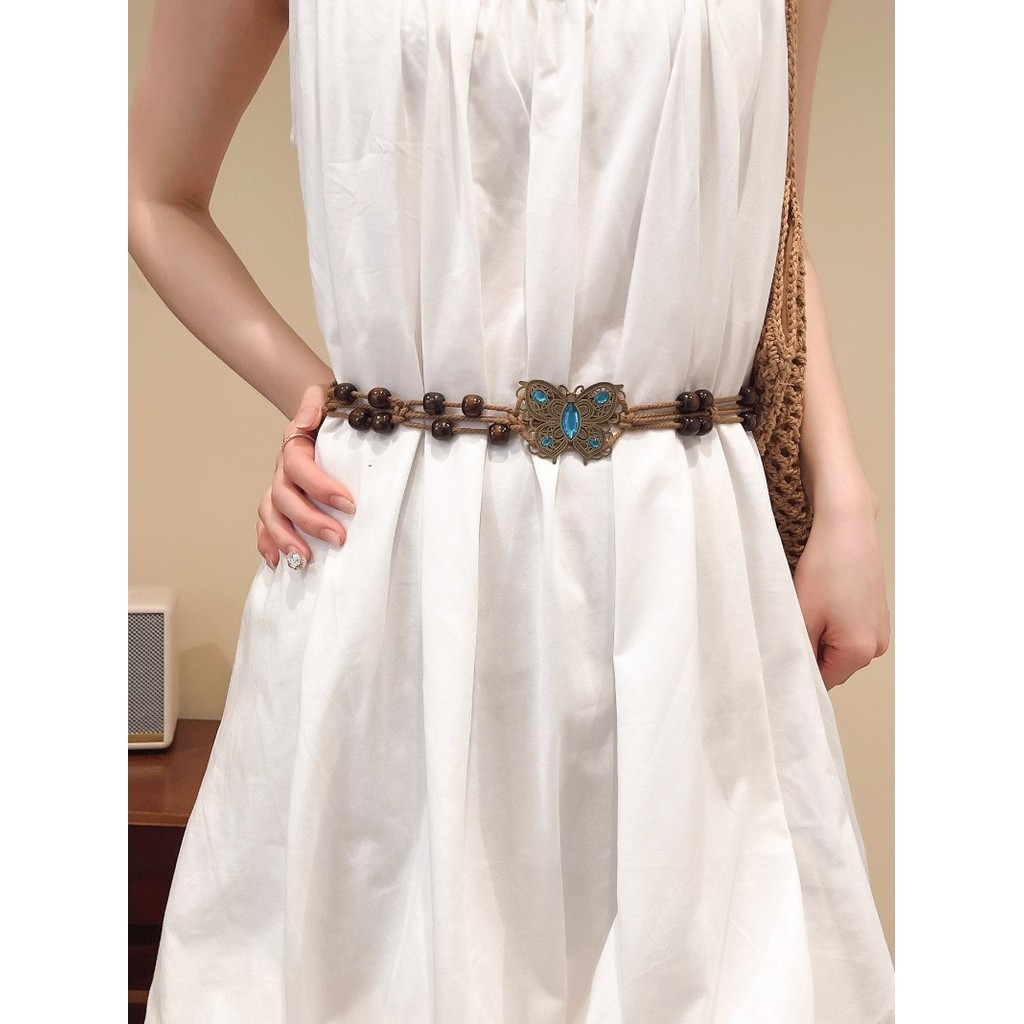 Dây thắt lưng phong cách dân tộc Bohemian Dây thắt lưng thời trang nữ cổ điển Trung Quốc mới