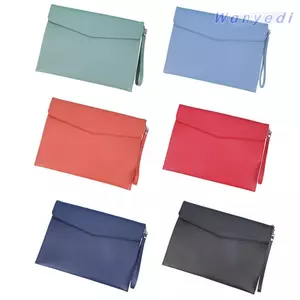 Túi đựng tài liệu da WANYEDI, Thư mục tập tin da dung lượng lớn A4 A5, Da sắp xếp tài liệu có tay cầm Túi sắp xếp tập tin Văn phòng trường học