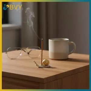 Giá đỡ hương ốc sên Mini BVY với thiết kế kim loại cho dòng gỗ đàn hương Sti Món quà hoàn hảo cho phòng thu gia đình và Yoga.