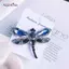 AqToCna Chuồn Chuồn Kim Cương Giả Thổ Cẩm Trang Sức Vintage Pha Lê Thổ Cẩm Pin Phụ Kiện AqToCna