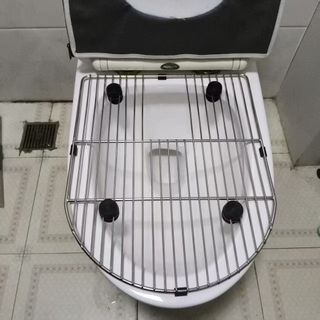 Chân huấn luyện bồn cầu cho thú cưng | Giá đỡ lưới huấn luyện nhà vệ sinh đa năng cho chó và mèo