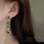 Siêu Nhấp Nháy Hình Học Tinh Tế Giọt Nước Bông Tai Zircon Tua Rua Tính Khí Bông Tai Cao Cấp 6.8