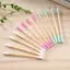 Trong Kho 100Pcs Đôi Đầu Bông Tăm Bông Gỗ Sticks Cho Mũi Tai Làm Sạch Cá Tuyết