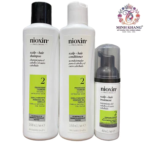 Bộ dầu gội Nioxin TrialKit chống rụng tóc System 2 150mlx2/40ml ( Natural Hair ) [ MK ]