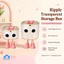 🌤️COD🌤️Hộp đựng đồ trong suốt có nắp đậy, hộp đựng đồ để bàn chống bụi, mở bằng nút nhấn.