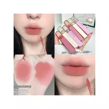 Cappuvini Son Môi Màu Khỏa Thân Son Bùn Nghệ Thuật Sương Môi Men Matte Velvet Matte White