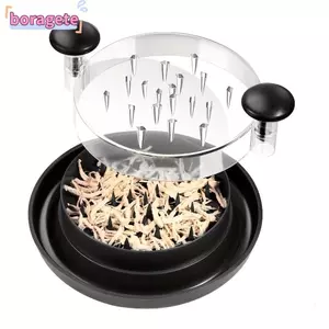 Công cụ hủy tài liệu gà BORAGETE, Dụng cụ nhà bếp xoay nắp có thể nhìn thấy Máy băm thịt, Chất lượng băm nhỏ thịt gà Cắt nhỏ sữa mẹ Máy xay bắp cải
