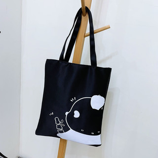 Túi tote một tay vải canvas giản dị phong cách Nhật Bản mới