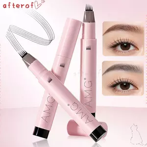 Bút Lông Mày AFTEROF, Bút Chì Lông Mày Chống Thấm Nước 6 Cụm, 400mg Đa Năng Sử Dụng Lâu Dài Micro Nĩa Đầu Bút Trang Điểm Lông Mày