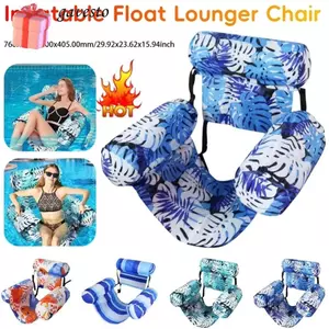 Ghế ngồi nổi GAVESTO, Phao bể bơi bơm hơi có thể gập lại, bền bỉ với cánh tay & tựa lưng Giường nổi Bể bơi thể thao