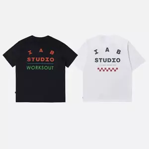 Áo thun có sẵn phong cách rộng thùng thình Mỹ cổ điển in chữ để mặc hàng ngày 100% Cotton Unisex Nam Nữ Áo thun cổ tròn tay ngắn