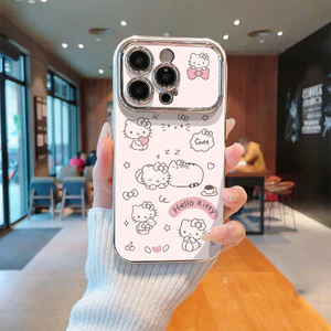 Ốp điện thoại dễ thương, chống bẩn kèm dây đeo, phù hợp với iPhone 17 16 15 14 13 12 11 Pro Plus XS Max, BF6DS227