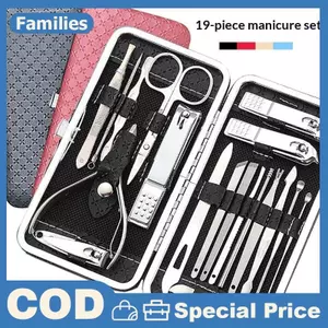 Bộ cắt móng tay bằng thép không gỉ 19 mảnh - Bộ cắt móng tay cao cấp
