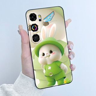 Dành Cho ZTE Nubia Neo 5 GT Ốp Lưng Điện Thoại Z2570N Thỏ Tình Yêu Dễ Thương Màu Đen Ngộ nghĩnh Silicon Mềm Vỏ Bảo Vệ Cho Nubia Neo5 GT 5G Vỏ