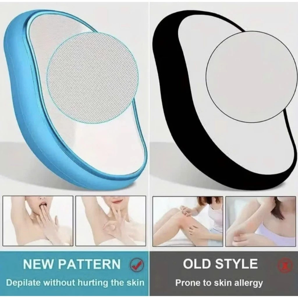 [Mua 5 tặng 1] Dụng cụ tẩy lông nano không đau tiện lợi, đá tẩy lông cực dễ dùng.