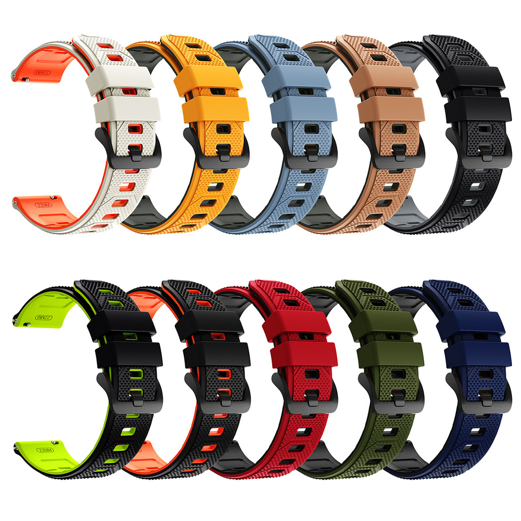 Dây đeo silicon 22mm cho dây đeo thể thao Huawei Watch GT6 GT5 46mm cho vòng đeo tay Redmi Watch 5 Active / Lite