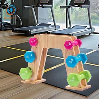 Dovewill Heavy Duty Quả Tạ Giá Để Đồ Bằng Gỗ Ba Lớp Trọng Lượng Sắp Xếp Đứng Tiết Kiệm Không Gian Giá Đỡ Tập Gym Tại Nhà