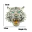WEETW|Trâm cài, kim cương giả thông thường|Đầu Pin, Ba Lô Vàng Bạc Roaring Hợp Kim Động Vật Huy Hiệu Trang Sức