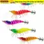 SNUGHOUSE Mực Jig, Mồi chìm chậm phát sáng 105mm 11g, Tôm Gỗ Tôm Webfoot Ngang Bạch Tuộc Mồi Câu Cá Bạch Tuộc