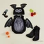 Trẻ Sơ Sinh Bé Trai Halloween Bát Trang Phục Sang Trọng Cổ Tròn Không Tay Cánh Dơi Trang Trí Áo Liền Quần Mũ Và Vớ Bộ