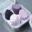 Set 4 Bông Phấn Trang Điểm Mềm Mịn Kèm Hộp Đựng Sang Trọng Siêu Tiện Lợi Khô Ướt Đều Dùng Được