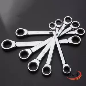 Bộ cờ lê DWEL, Cờ lê móc vòng tiện lợi hai đầu, Dụng cụ sửa chữa ô tô chuyên nghiệp cầm tay bằng kim loại bền bỉ cho ô tô