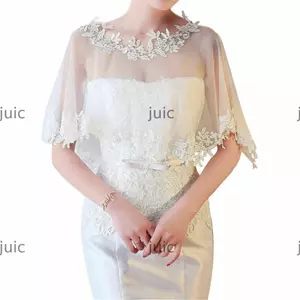 Khăn choàng ren JUIC Thời trang dự tiệc cô dâu Khăn choàng dạ hội