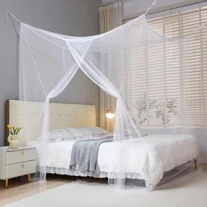 XYLBY14 Phòng cho thuê lưới chống muỗi mật độ gia đình kiểu cũ 1,5m Giường đôi 1,8m Dây đeo cửa đơn chống muỗi Lều giường vuông