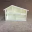 SRVN Mô hình nhà búp bê thu nhỏ màu trắng chưa hoàn thiện Nhiều phòng Bề mặt nhẵn cho trẻ em DIY Craft.